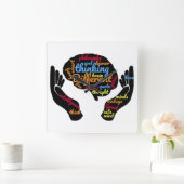 Les grands esprits pensent à différentes horloge m (Maison)