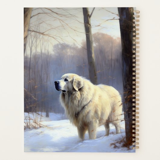 Les Grands Pyrénées Laissent Neige Noël (Dos)