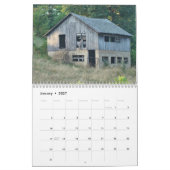 Les granges du calendrier passé personnalisent (Jan 2027)