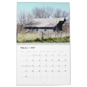 Les granges du calendrier passé personnalisent (Feb 2027)