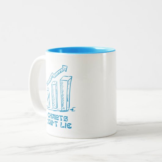 Les graphiques ne mentent pas Mug (Devant gauche)