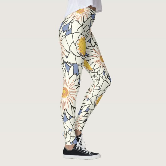 les grosses fleurs des femmes leggings zazzle (Droite)