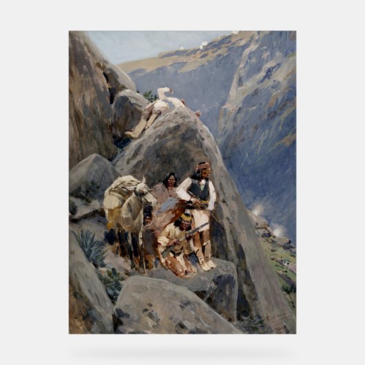 Les guerriers d'Apache : une embuscade sur la cava (Recto)