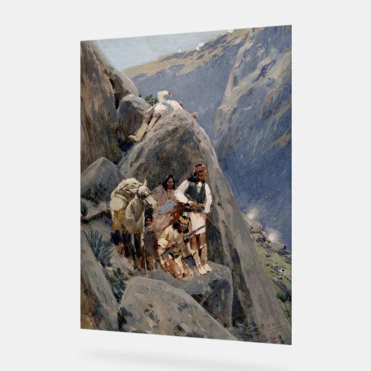 Les guerriers d'Apache : une embuscade sur la cava (Angle)