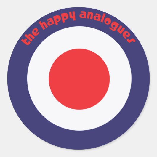 Les Happy Analogues Bullseye stickers (Devant)
