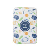 Les hiboux chaulent le tapis de bain orange de (Devant (Vertical))