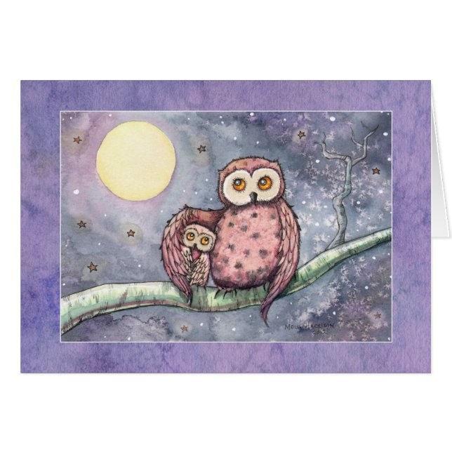 Les Hiboux et la Carte de la Lune (Devant horizontal)