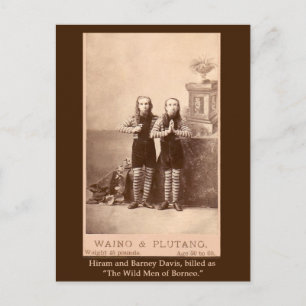 Les Hommes Sauvages de Bornéo sur cartes, cartes p
