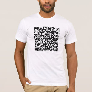 Les hommes sont le T-shirt de code du QR des