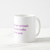 Les hommes sont tasse d'animaux (Devant droit)