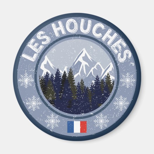 Les Houches Ski Magneet (Voorkant)