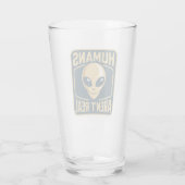 Les humains ne sont pas de véritables Verre OVNI (Dos)