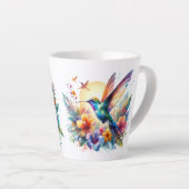 "Les Hummers" #8 Mug à Latte Colibri (Angle droit)