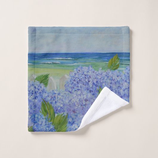 Les Hydrangées En Bord De Mer (Gant de toilette)