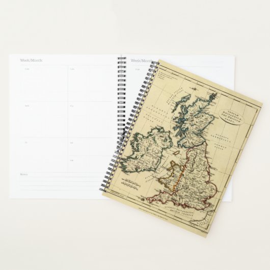 Les îles britanniques avec leurs frontières (Devant avec enveloppe)