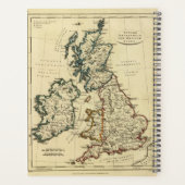 Les îles britanniques avec leurs frontières (Dos)