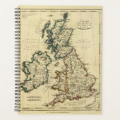 Les îles britanniques avec leurs frontières (Devant)