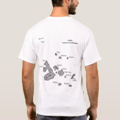 Les îles de Galapagos tracent avec le T-shirt de (Dos)