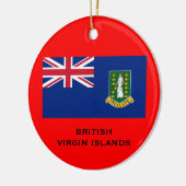 Les ÎLES VIERGES BRITANNIQUES - ornement de Noël (Gauche)