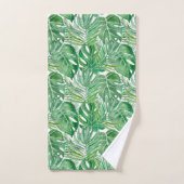 Les immenses feuilles de palmiers et de monastères (Serviette à main)