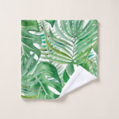 Les immenses feuilles de palmiers et de monastères (Gant de toilette)