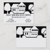 Les immobiliers entretiennent le carte de visite (Devant / Derrière)