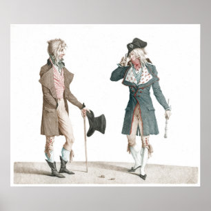 Les Incroyables - Franse Caricature Carle Vernet P Poster