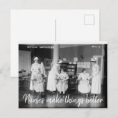 Les infirmières améliorent les choses Carte postal (Devant / Derrière)