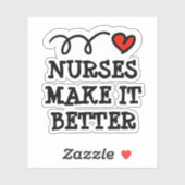 Les infirmières en font un meilleur autocollant d' (Feuille)