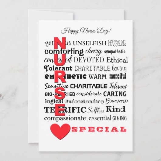 Les infirmières sont une carte spéciale (Devant)