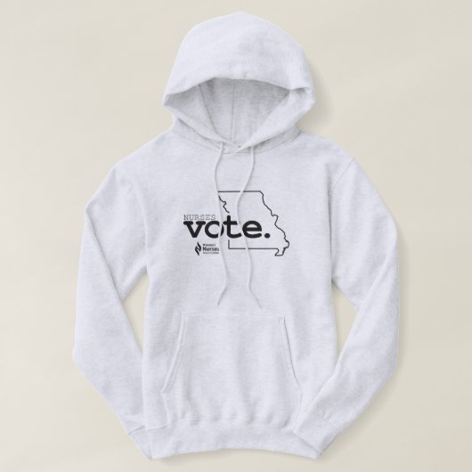 Les infirmières votent Sweat - shirt à capuche de  (Design devant)