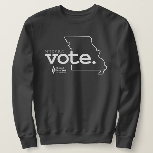 Les infirmières votent Sweatshirt de couleur foncé (Design devant)