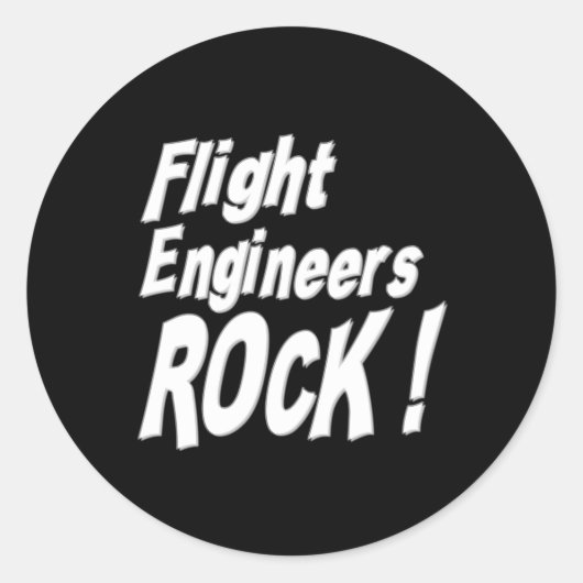 Les ingénieurs de vol Rock ! Autocollant (Devant)