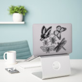 Les insectes volants autocollants transparents (Ordinateur portable sur le bureau)