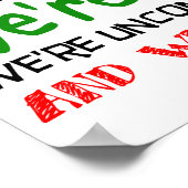 Les introvertis s'unissent Affiche drôle Signe (Coin)