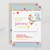 Les invitations à la fête d'anniversaire (Devant / Derrière)