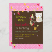 Les invitations à la fête d'anniversaire (Devant / Derrière)