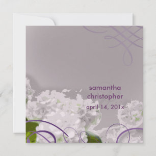 Les invitations à un mariage romantique ou à une h