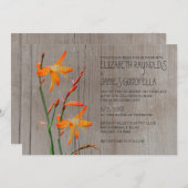 Les invitations au mariage de Freesia en Russie (Devant / Derrière)