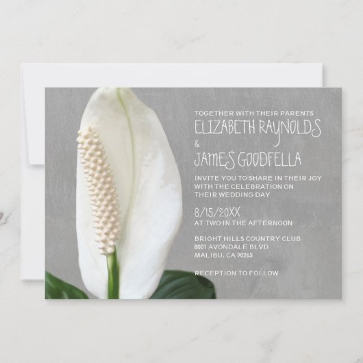 Les invitations au mariage de la paix (Devant)