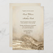 Les invitations au mariage occidental du pays rust (Devant / Derrière)