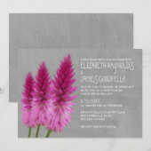 Les invitations aux mariages de Celosia (Devant / Derrière)