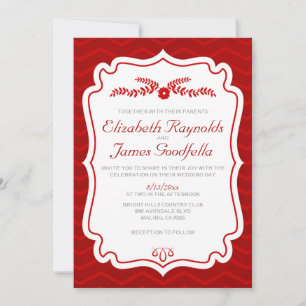 Les invitations aux mariages de Red Chevron