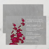 Les invitations aux mariages des Gladiolas (Devant / Derrière)
