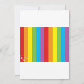 Les invitations aux photos de Rainbow Party (Dos)