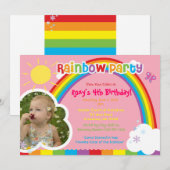 Les invitations aux photos de Rainbow Party (Devant / Derrière)
