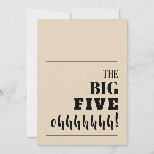 Les invitations d'anniversaire BIG 50 (Devant)