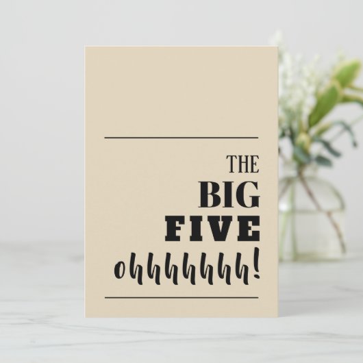 Les invitations d'anniversaire BIG 50 (Debout devant)