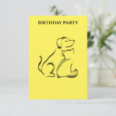 "LES INVITATIONS D'ANNIVERSAIRE CHIEN ET CHAT PERS (Debout devant)