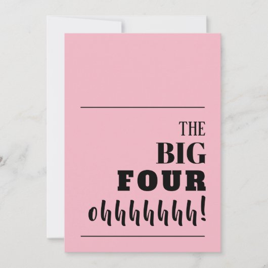 Les Invitations d'anniversaire des grands 40 (Devant)